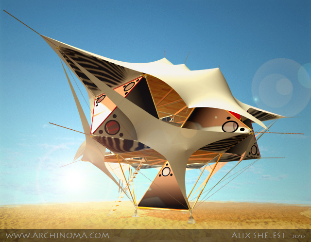 Y-DART : aerial campus. Interior and exterior