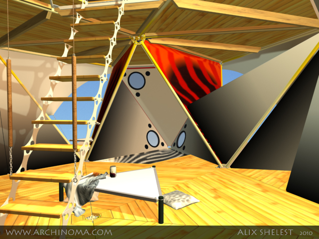 Y-DART : aerial campus. Interior and exterior