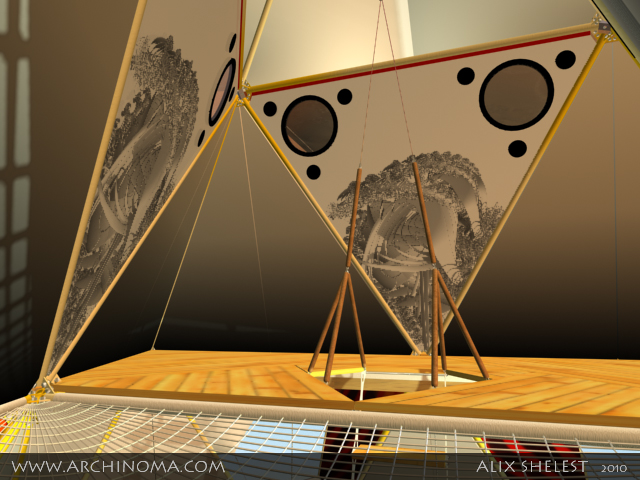 Y-DART : aerial campus. Interior and exterior