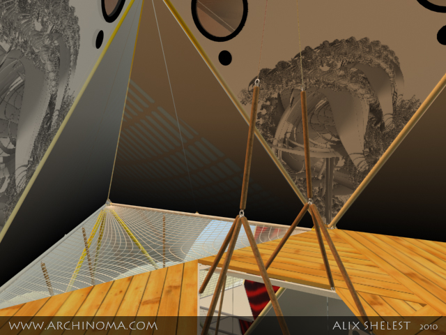 Y-DART : aerial campus. Interior and exterior