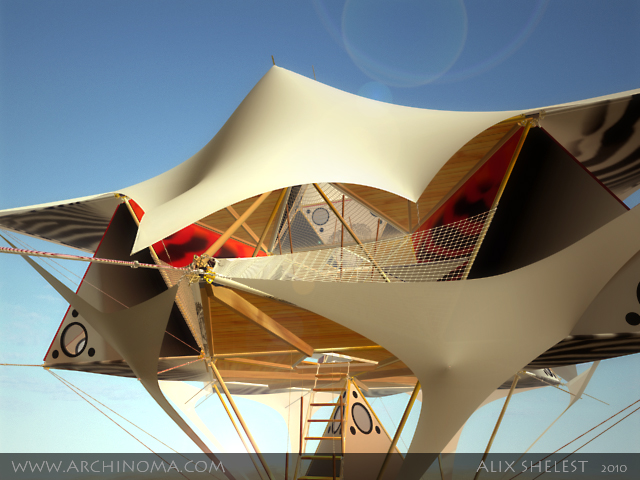 Y-DART : aerial campus. Interior and exterior